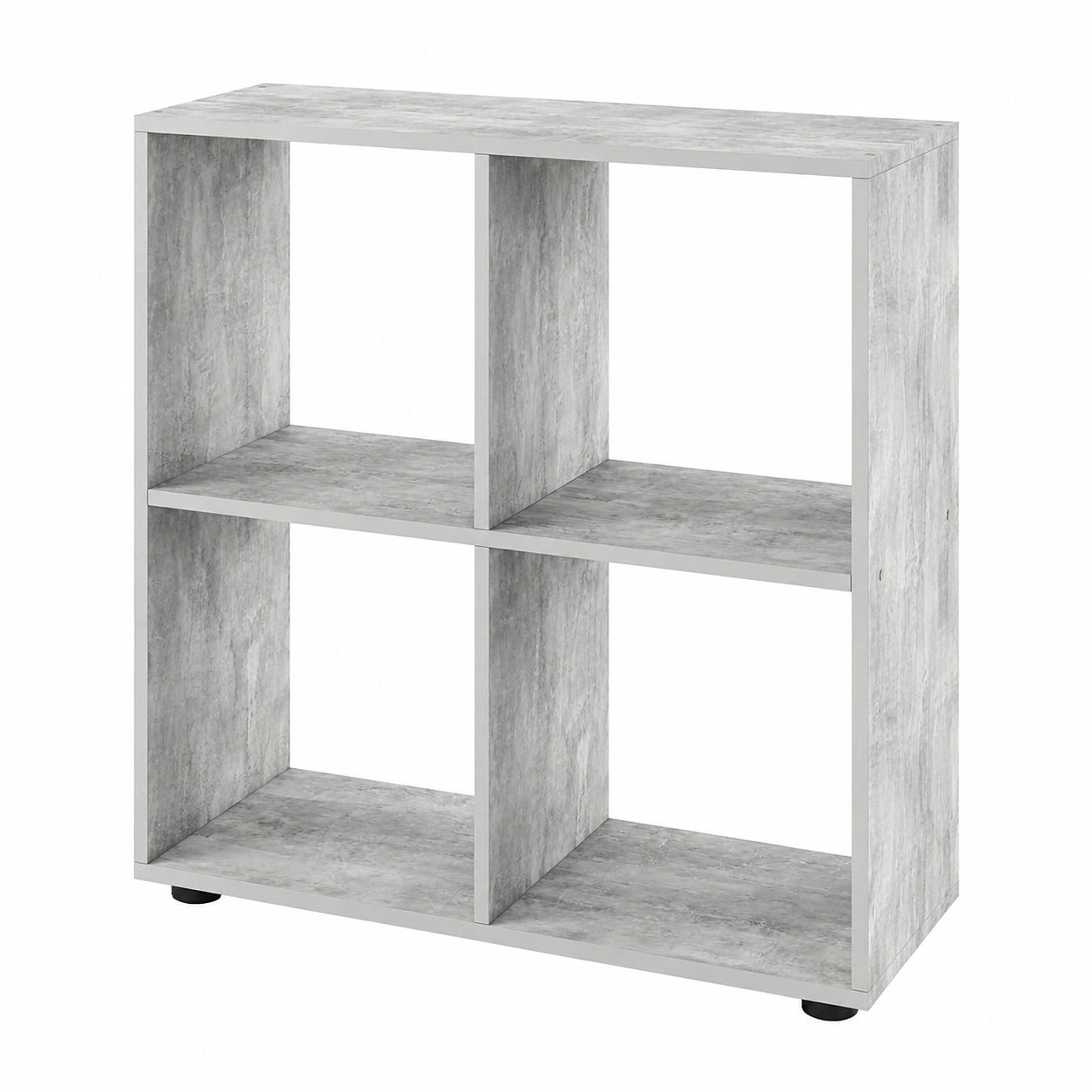 Vicco Bücherregal Tetra in Betonoptik, 72.6 x 72 cm, vielseitig nutzbar zur Deko und Aufbewahrung