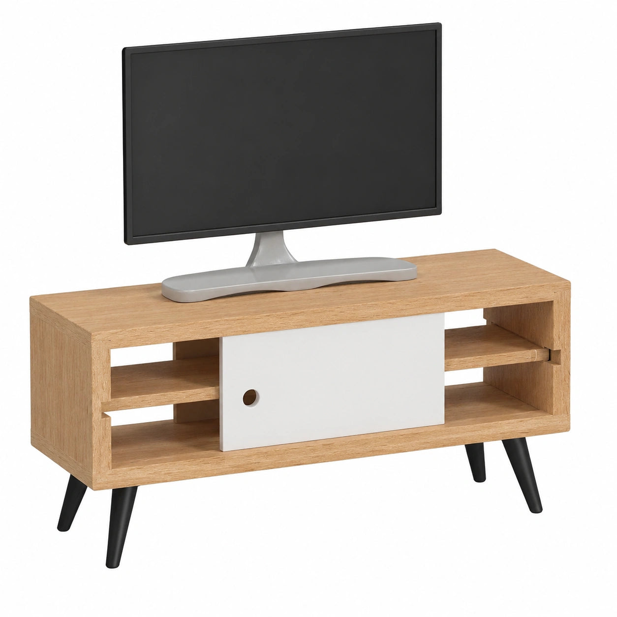 Toddmomy Puppenhaus Möbelset: Wohnzimmer-Miniaturmöbel mit TV, Schrank und Tischlampe im Maßstab 1:12
