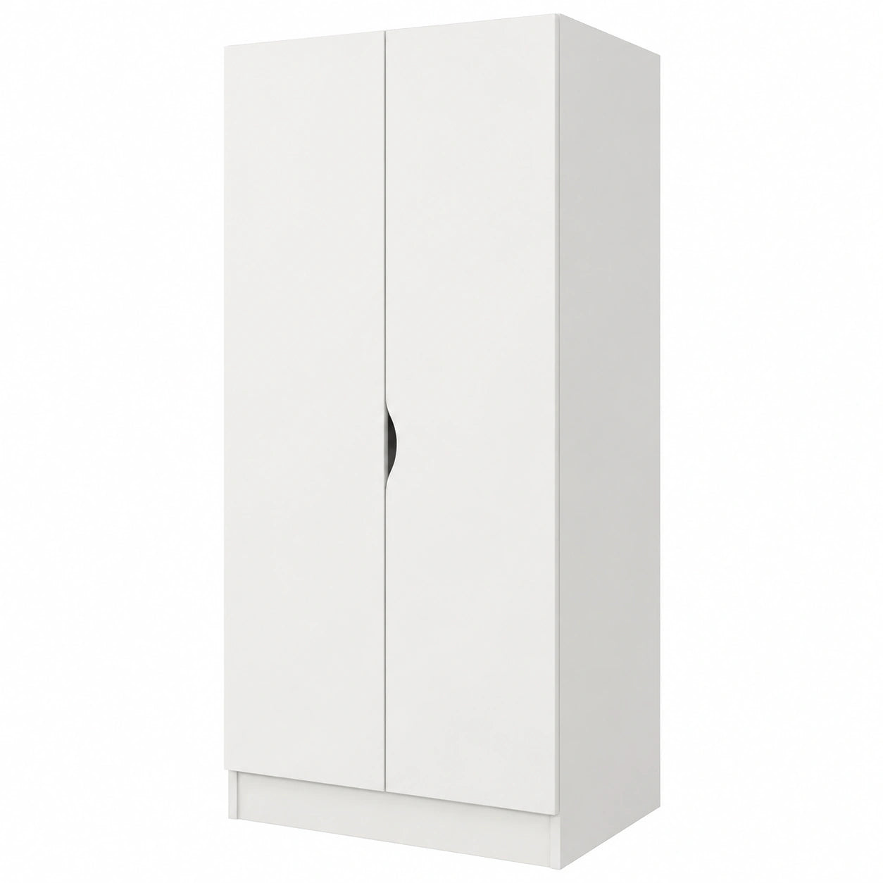 Leomark Kinder Kleiderschrank Roma – Weißer Schwebetürenschrank mit UV-Druck, 70 x 42,5 x 161,5 cm