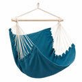 AMANKA Doppelsitzer Hängesessel Blau 155x125 cm, bis 150kg belastbar – Perfekt zum Relaxen & Lesen – Indoor Dekorativer Hängestuhl